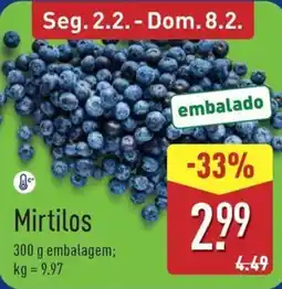 ALDI Mirtilos promoção