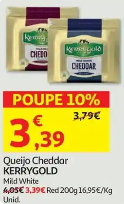 Auchan Queijo Cheddar KERRYGOLD promoção