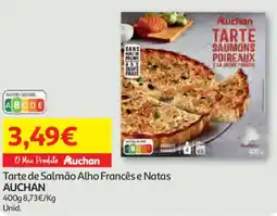 Auchan Tarte de Salmão Alho Francês e Natas AUCHAN promoção