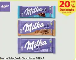 Auchan Numa Seleção de Chocolates MILKA promoção