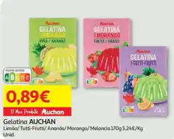 Auchan Gelatina AUCHAN promoção