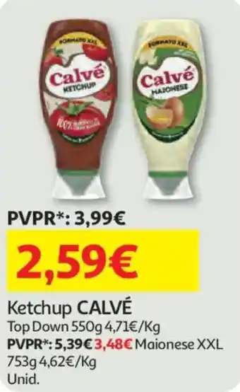 Auchan Ketchup CALVÉ promoção