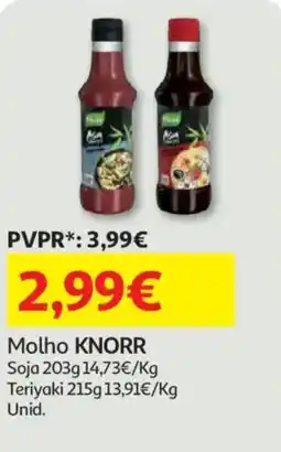 Auchan Molho KNORR promoção