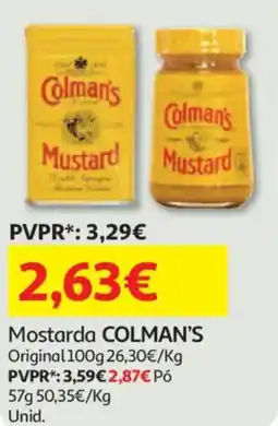 Auchan Mostarda COLMAN'S Original promoção
