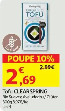 Auchan Tofu CLEARSPRING promoção