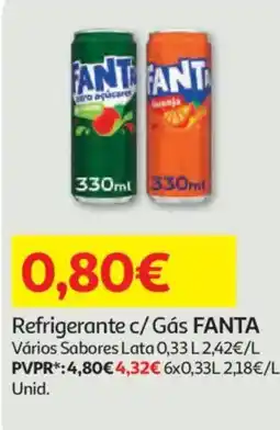 Auchan Refrigerante c/ Gás FANTA Vários Sabores Lata promoção