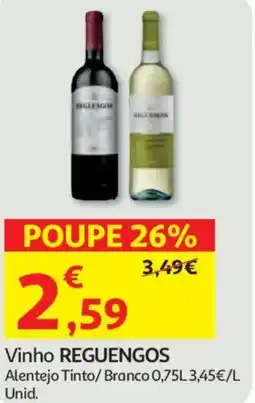 Auchan Vinho REGUENGOS promoção