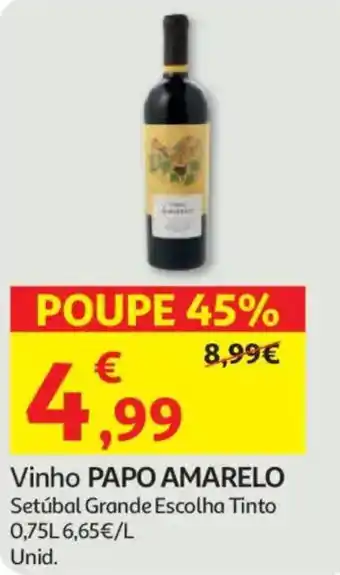 Auchan Vinho PAPO AMARELO promoção