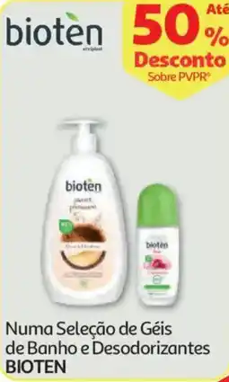 Auchan Numa Seleção de Géis de Banho e Desodorizantes BIOTEN promoção
