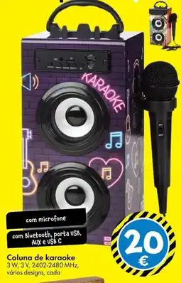 TEDi Coluna de karaoke promoção