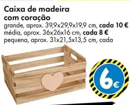 TEDi Caixa de madeira com coração promoção