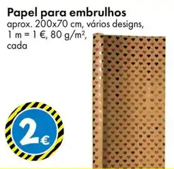 TEDi Papel para embrulhos promoção
