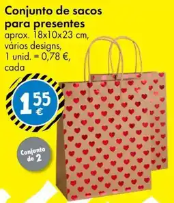 TEDi Conjunto de sacos para presentes promoção