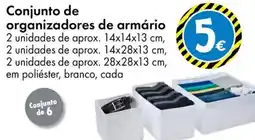 TEDi Conjunto de organizadores de armário promoção