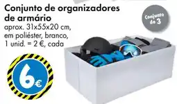 TEDi Conjunto de organizadores de armário promoção