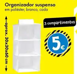 TEDi Organizador suspenso 3 compartimentos promoção