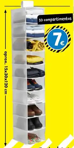 TEDi Organizador suspenso 10 compartimentos promoção