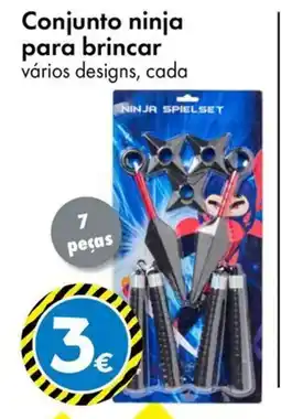 TEDi Conjunto ninja para brincar promoção