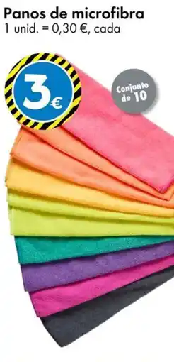 TEDi Panos de microfibra promoção