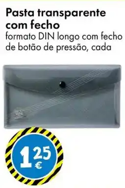 TEDi Pasta transparente com fecho promoção