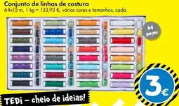 TEDi Conjunto de linhas de costura promoção