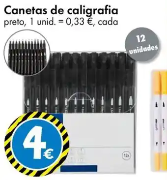 Canetas de caligrafia