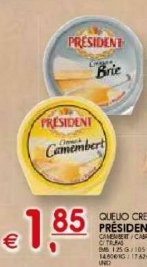 Queijo cremoso président