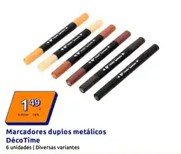Action Marcadores duplos metálicos Déco Time promoção