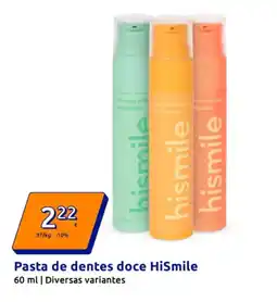 Action Pasta de dentes doce HiSmile promoção