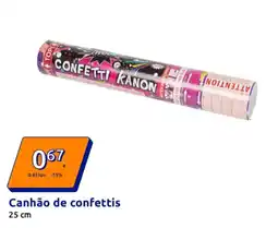 Action Canhão de confettis 25 cm promoção