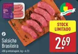ALDI Salsicha Brasileira promoção