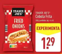 ALDI TRADER JOE'S Cebola Frita promoção