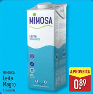 ALDI MIMOSA Leite Magro promoção