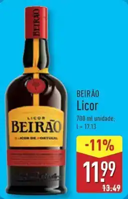 ALDI BEIRÃO Licor promoção