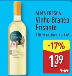 ALDI ALMA FRESCA Vinho Branco Frisante promoção