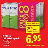 Lidl Mimosa Leite Meio-gordo promoção