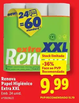 Lidl Renova Papel Higiénico Extra XXL promoção