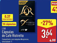 ALDI L'OR Cápsulas de Café Ristretto promoção