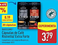 ALDI BARISSIMO Cápsulas de Café Ristretto/ Extra Forte promoção