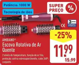 ALDI AMBIANO Escova Rotativa de Ar Quente promoção