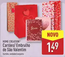 ALDI HOME CREATION Cartões/Embrulho de São Valentim promoção