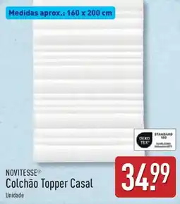 ALDI NOVITESSE Colchão Topper Casal promoção