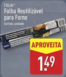 ALDI FOLIA Folha Reutilizável para Forno promoção