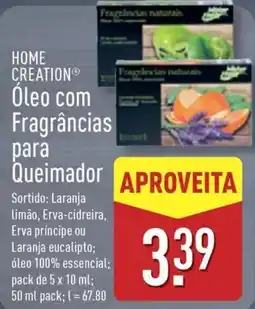 ALDI HOME CREATION Óleo com Fragrâncias para Queimador promoção
