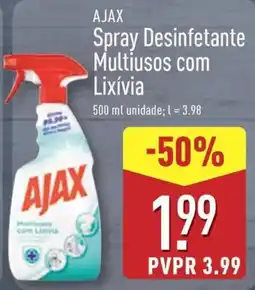 ALDI AJAX Spray Desinfetante Multiusos com Lixivia promoção
