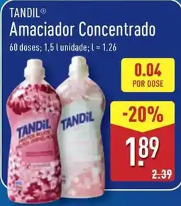 ALDI TANDIL Amaciador Concentrado promoção