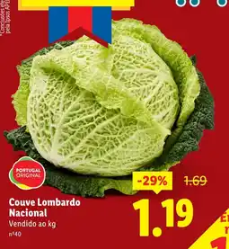 Lidl Couve Lombardo Nacional promoção