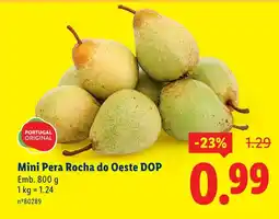 Lidl Mini Pera Rocha do Oeste DOP promoção