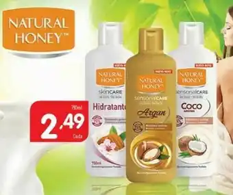 Minipreço Creme para o corpo natural honey promoção