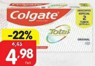 Pasta de dentes colgate